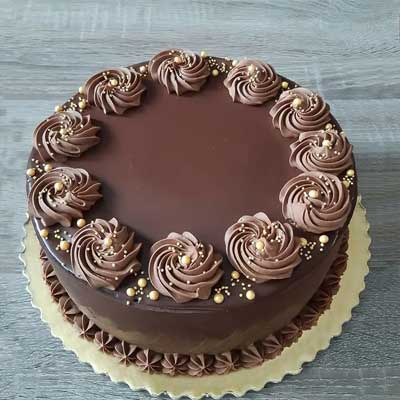"Delicious Round shape Chocolate cake - 1kg - Click here to View more details about this Product